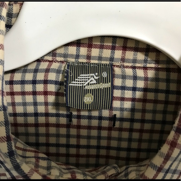 ✅🆕Men’s brushed cotton plaid shirt 2XL - Picture 4 of 7